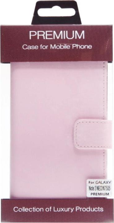 Produktbild OEM Slim Leather Book Case for Galaxy Note 3 Neo pink 4250710552818 (Samsung Galaxy Note 3 Neo)
