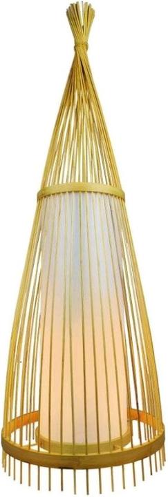 Produktbild V-TAC VT4150 Holz Bodenlampe Rattan Lampenschirm (E27)