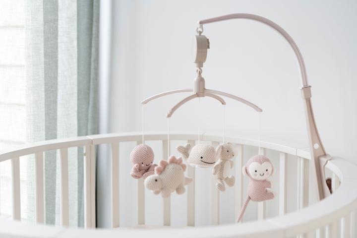 Image du produit Baby's only Appareil mobile musical, Animaux - Rose/ Warm Linen