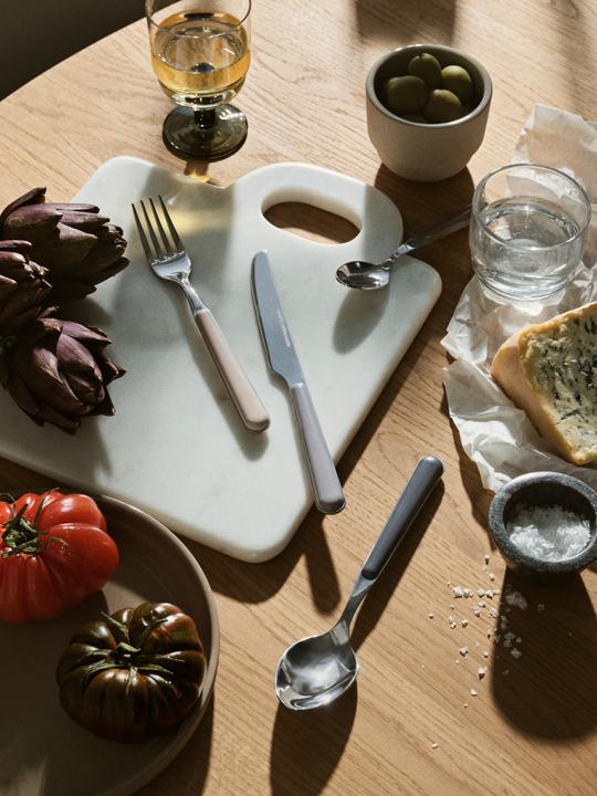 Actual product image Broste Copenhagen Olina cutting board white marble 14x17cm