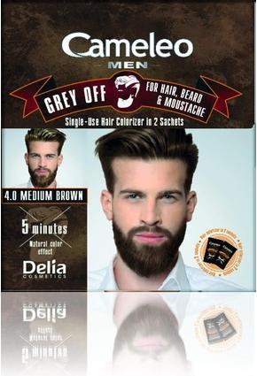 Actual product image Delia Cosmetics Cameleo - Hair Paint For Men Light Brown. No Grey Hair. Good Coverage. 2x15ml