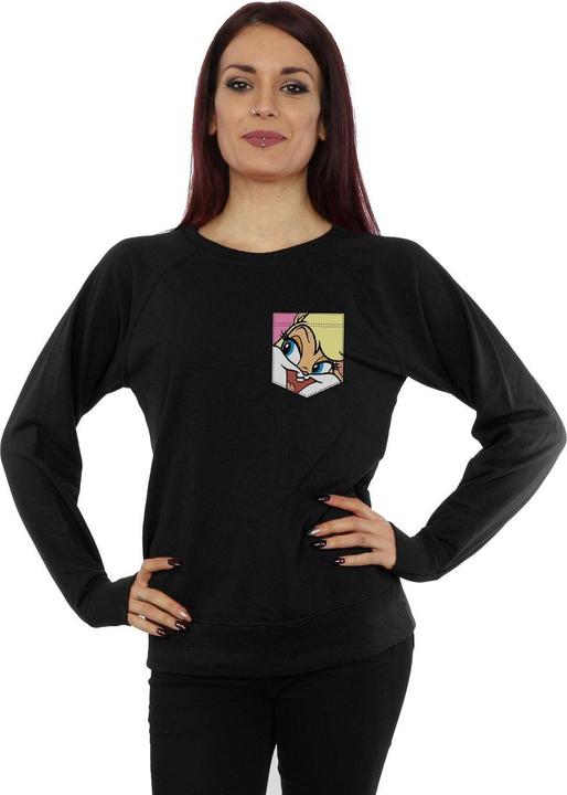 Produktbild Looney Tunes Lola Bunny Face Faux Pocket Sweatshirt (L)