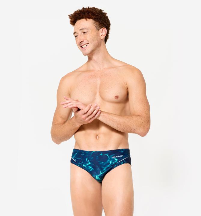 Image du produit Nabaiji Badehose Slip Herren - 900 Tiare blau/grün (XL)