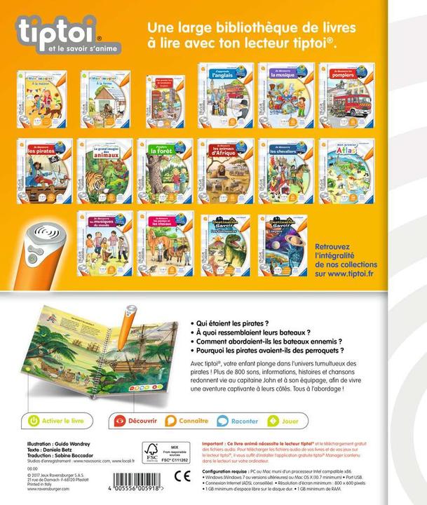Image du produit tiptoi Je découvre les Pirates (Français, Collectif)