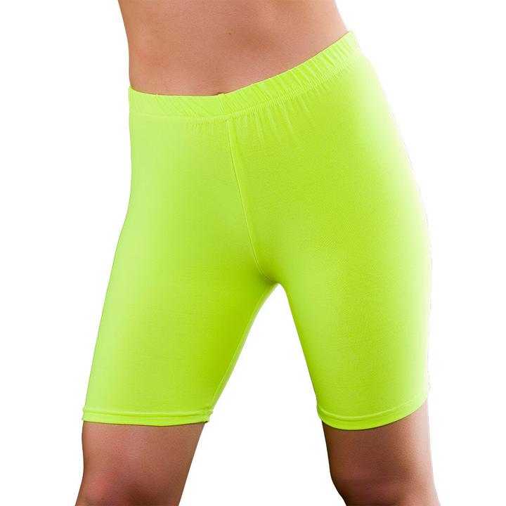 Actual product image Wicked Costumes 80s cycling shorts neon yellow (XS)