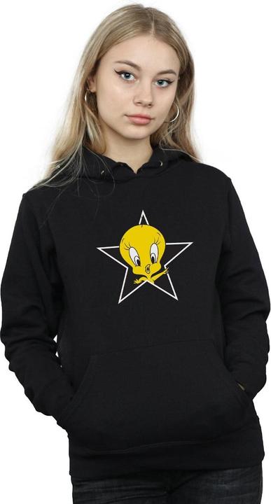 Actual product image Looney Tunes Womens/Ladies Tweety Pie Star Hoodie (XXL)