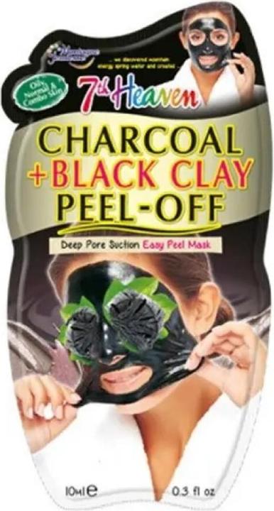 Produktbild 7th Heaven Montagne Jeunesse Charcoal + Black Clay Peel-Off Mask 10ml (10 ml)