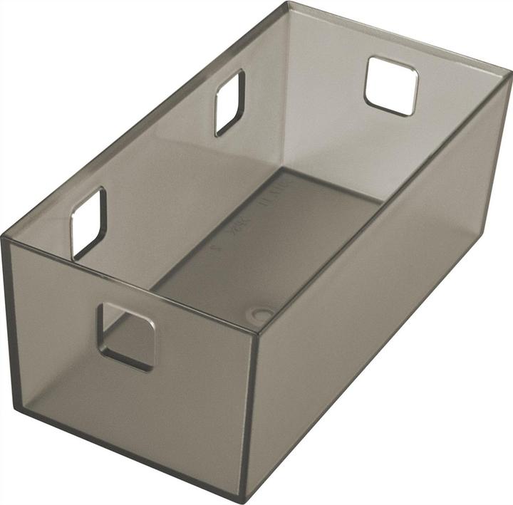 Actual product image Ninka Banio 2-compartment container for drawer insert, graphite translucent 164x84mm