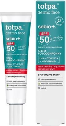Tołpa Topa Dermo Face Sebio+ Cream For Face With Spf50+ Pa++++ - 40ml (Sonnencreme Gesicht, SPF 50+, 40 ml)