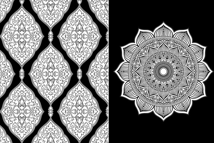 Produktbild Black Edition: Orientalische Mandalas – 50 Motive und Ornamente aus Tausendundeiner Nacht a