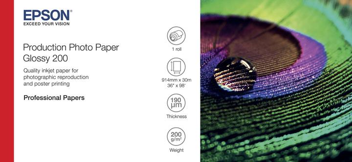 Actual product image Epson Production Photo Paper Glossy 200 (200 g/m², 91.4 cm x 30.5 m, 1 x)