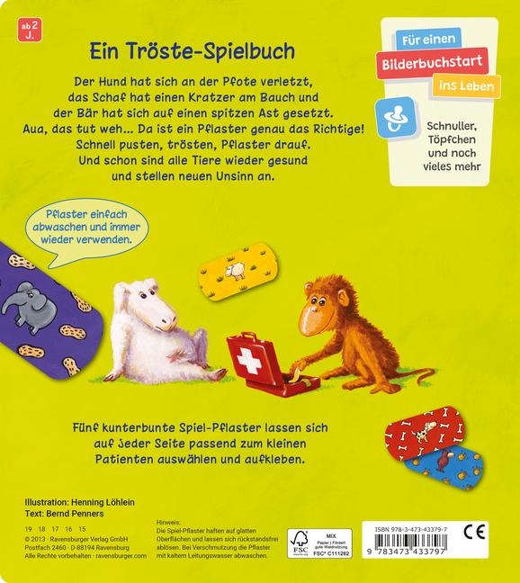 Produktbild Ravensburger Pusten, trösten, Pflaster drauf! (Deutsch, Bernd Penners, Henning Löhlein, 2013)