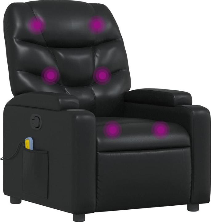 Produktbild VidaXL Massagesessel Schwarz Kunstleder,Farbe: Schwarz,Material