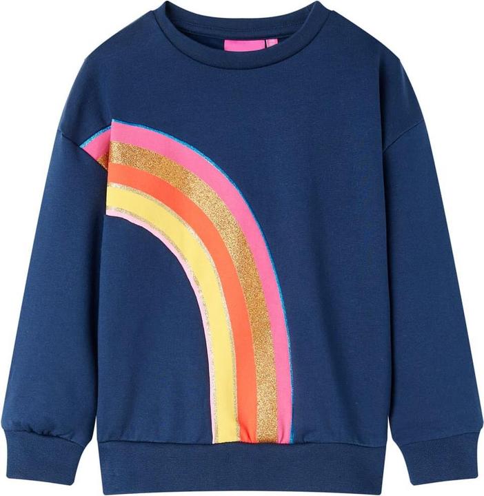 Image du produit VidaXL Sweatshirt enfant bleu marine 128,Matière : 95% coton. 5 (128)