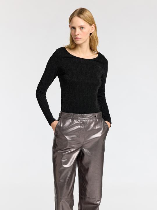 Image du produit Selected Femme Haut à paillettes avec manches longues (M)