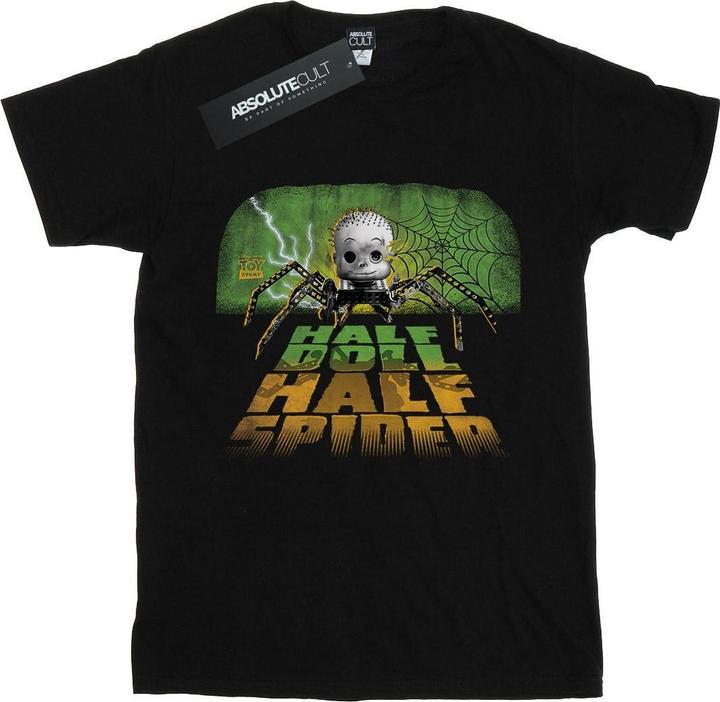 Actual product image Disney Womens/Ladies Toy Story Half Doll Half Spider Cotton Boyfriend T-Shirt (XL)