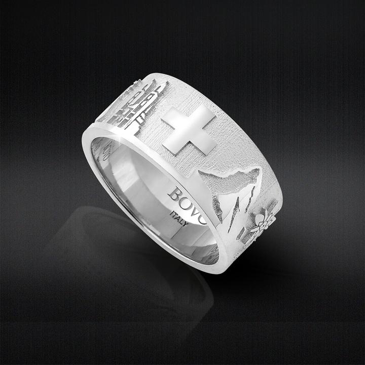 Actual product image Casativo Ciao Ring Switzerland (52, 925 Silver)