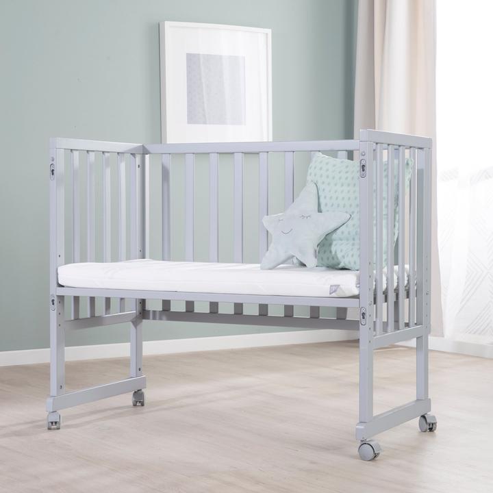 Image du produit Roba Lit de chambre & d'appoint 3en1 avec barrière + matelas
