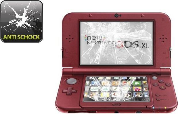 Produktbild Protectorking 2x Panzerfolie Anti-Shock matt entspiegelt (3DS XL)