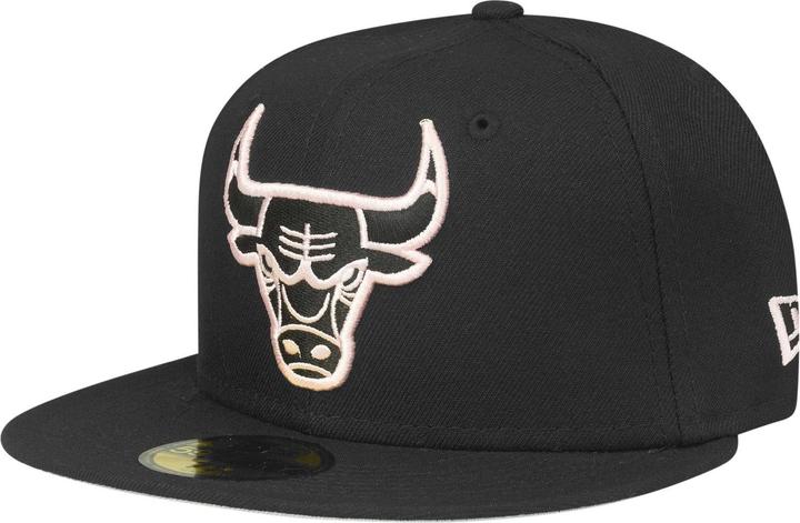 Produktbild New Era 59Fifty Cap - Chicago Bulls schwarz / rosa - 6 7/8 (6 7/8)