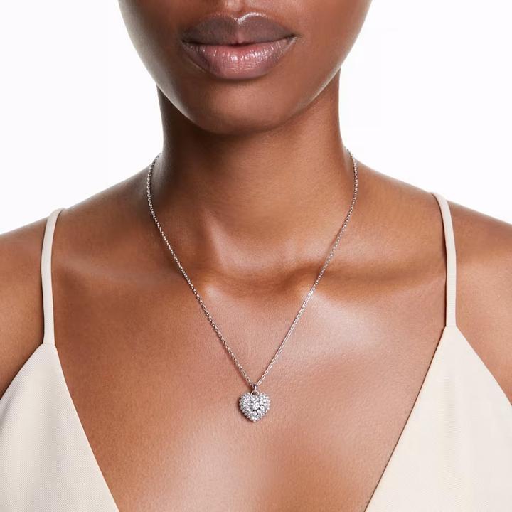 Immagine prodotto Swarovski Collana Hyperbola cuore bianco (Metallo Swarovski, 38 cm)