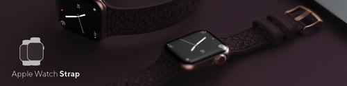 Actual product image Njord Eldur Watch Strap For (41 mm, 40 mm, Vegan Leather, Stainless steel fastener, Salmon leather)