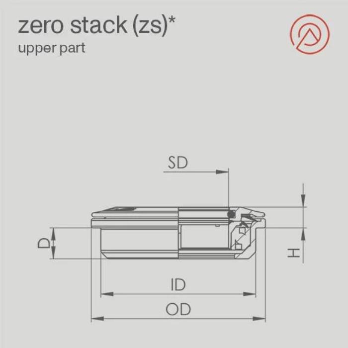 Produktbild Acros Steuersatz Oberteil zs56, 1.5"