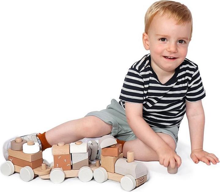 Produktbild Label Label Eisenbahn aus Holz – Nougat