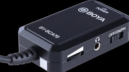 Actual product image Boya Audio adapter BY-BCA70 XLR microphone to smartphone