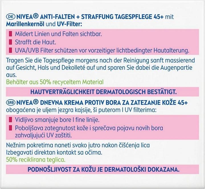 Produktbild NIVEA Anti-Falten Tag 45+ (50 ml, Tagescreme)