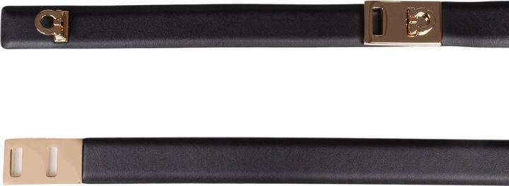 Actual product image Salvatore Ferragamo Ferragamo extendable hug belt in black leather (100)