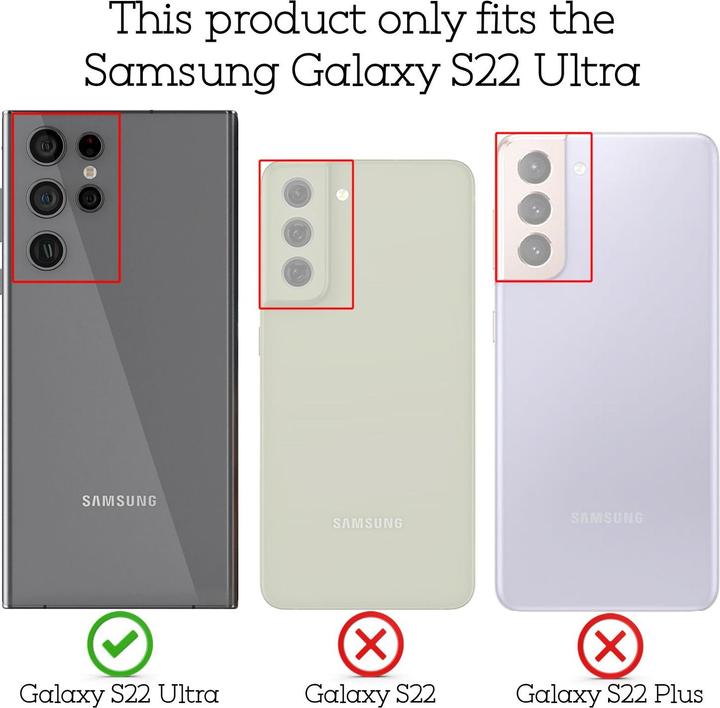 Produktbild Nalia Klare Glitzer Silikon Handyhülle (Samsung Galaxy S22 Ultra)