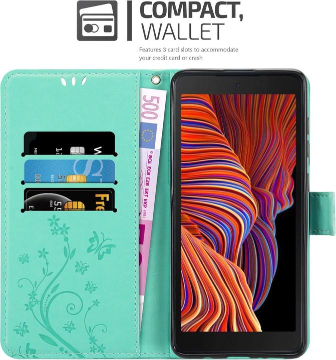 Immagine prodotto Cadorabo Custodia Flower Book (Samsung Galaxy Xcover 5)