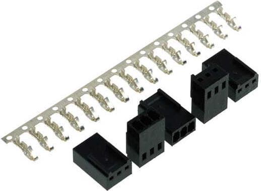 Produktbild Phobya Fan Power Connector 3Pin Buchse inkl. Pins, 5 Stück