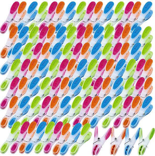 Actual product image Pearl Extra strong clothes pegs with soft grip, 100 pieces, in 4 colours