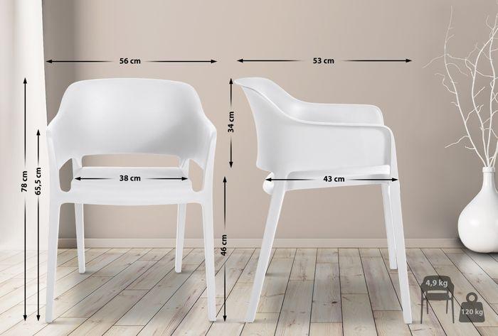 Produktbild Swisshandel24 Stapelstuhl Puebla, weiss
