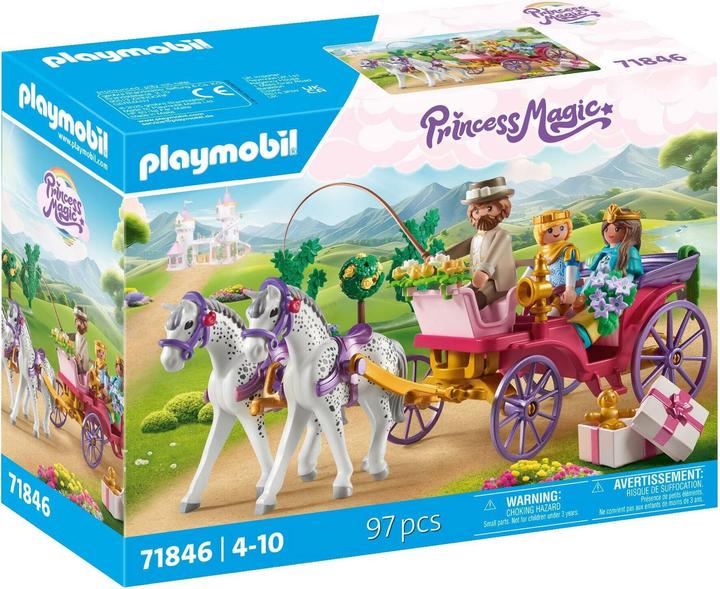 Produktbild Playmobil Kutschfahrt mit Prinzessin und Prinz (71846, Playmobil Princess Magic)