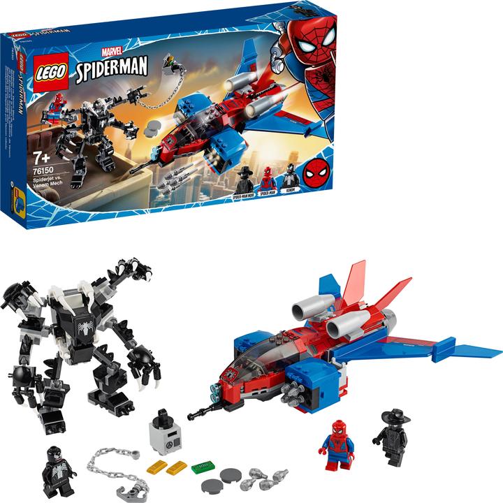 Image du produit LEGO Spiderjet contre Venom Mech (76150, LEGO Marvel)
