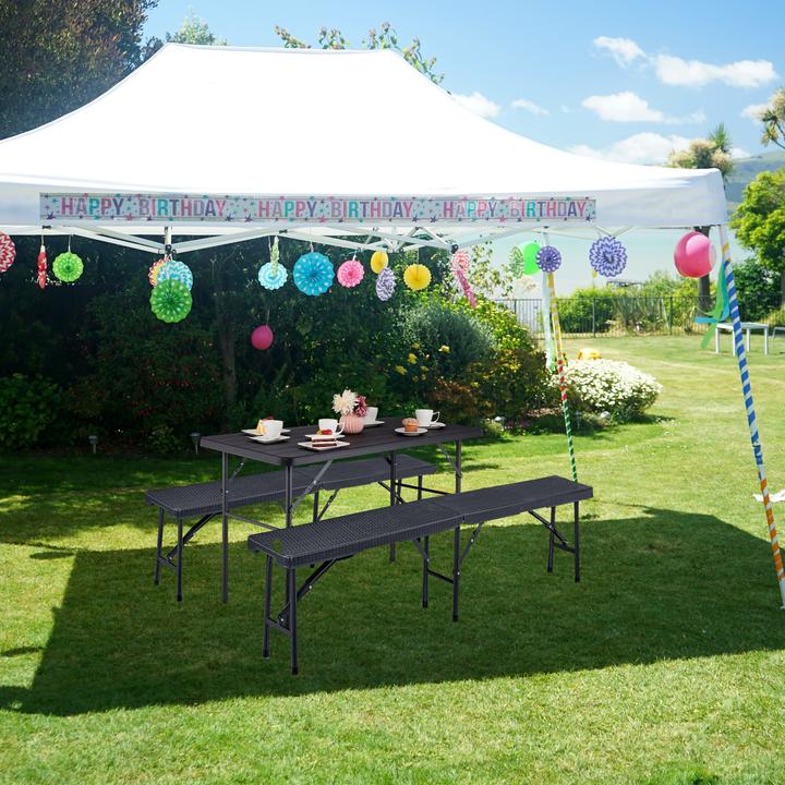 Immagine prodotto Relaxdays Tavolo da giardino (118 cm)