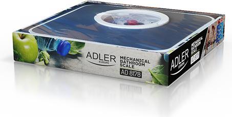 Actual product image Adler Scales Mechanical Bathroom Scale AD 8178 Maximum weight (capacity) 120 kg, Accuracy 1000 g, Bl (120 kg)