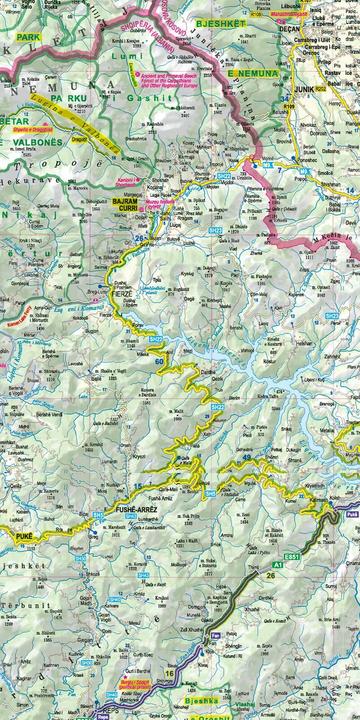 Produktbild MoTourMaps Albanien Auto- und Motorradkarte 1:280.000