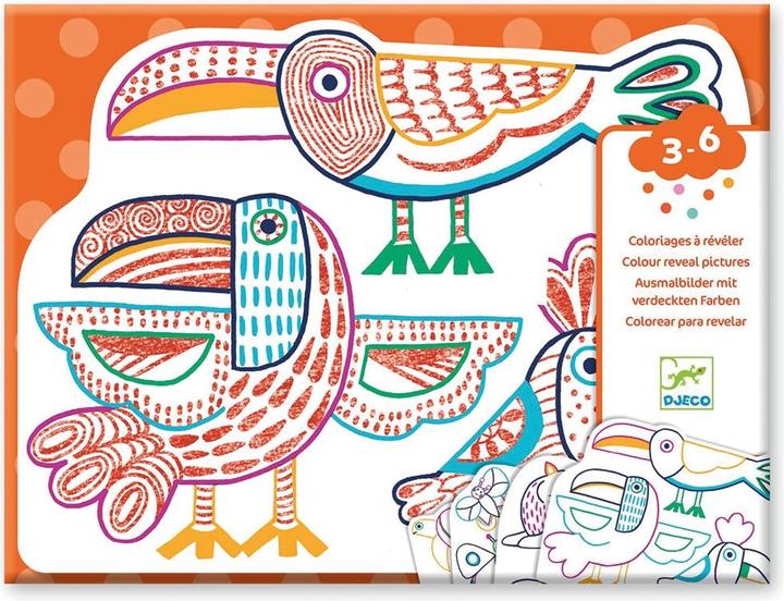 Image du produit Djeco Coloriage couleurs cachées Famille sauvage