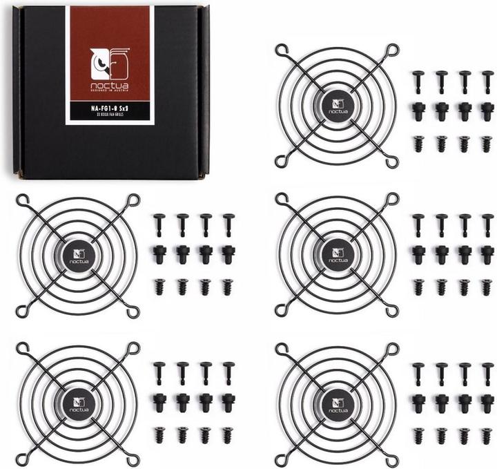 Actual product image Noctua NA-FG1-8 Sx5 fan grille 80 mm - black