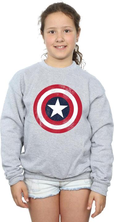 Immagine prodotto Captain America Distressed Shield Felpa Ragazze (116)