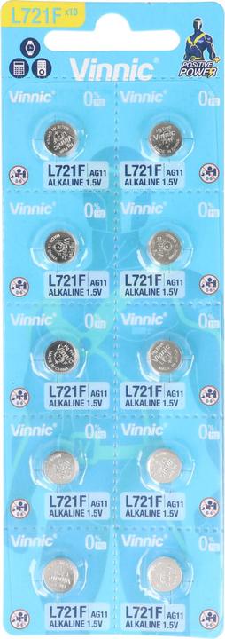 Image du produit Vinnic 10 pièces AG11 (1 pcs, 22 mAh)