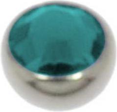 Actual product image Bijouteria 1.2mm Titanium piercing part (Swarovski Crystal, Titanium)