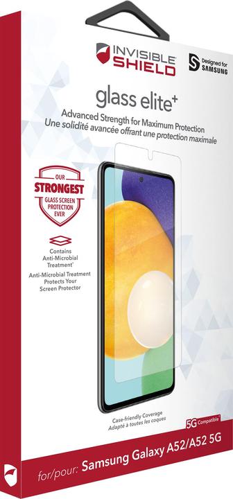 Image du produit Zagg InvisibleShield Glass Elite+ Samsung (e) (1 pièce(s), Samsung Galaxy A52 5G, Samsung Galaxy A52)