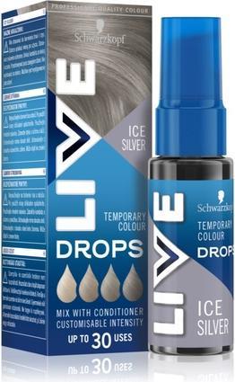 Schwarzkopf LIVE Drops Hair Color Washout - Ice Silver, 30 ml (Ice Silver)