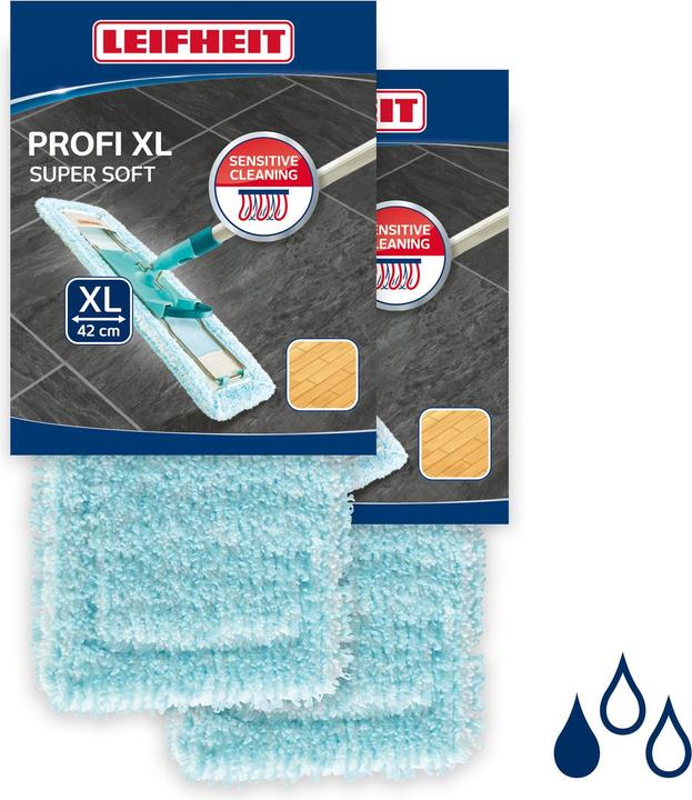 Productafbeelding Leifheit Set van 2 Profi XL Super zachte mopovertrekken (2 Pcs.)