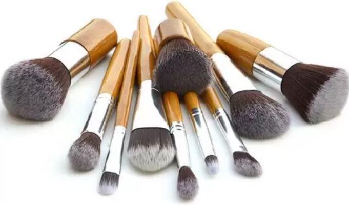 Actual product image PhoneLook Professional make-up brush set Cosmetic brushes made of bamboo 11 pieces (Set)